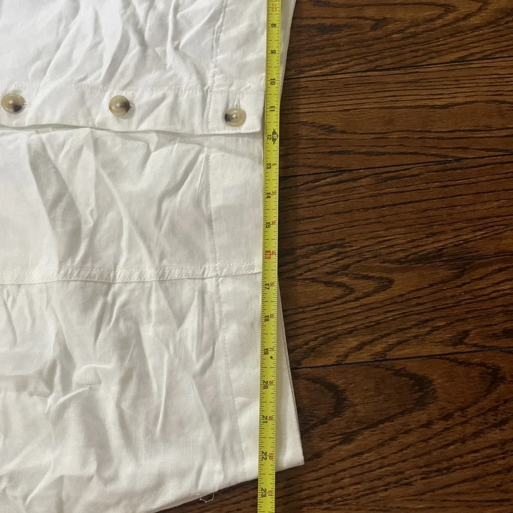 NWOT Liz Claiborne Women's White Skirt Size 20W Button Front